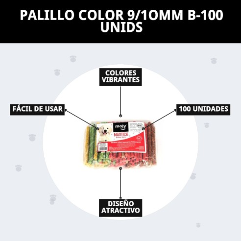 Palillos Color B-100: Snacks Deliciosos para tu Perro