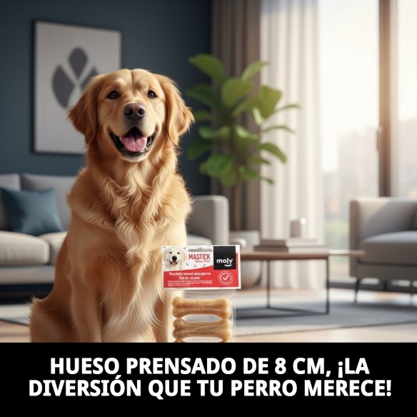 Hueso Prensado 8cm P-4 "Moly" para Mascotas Divertido