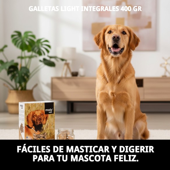 Galletas Light Integrales para Perros 400g - Salud y Sabor