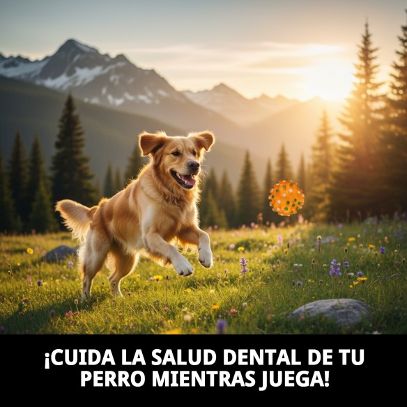 Pelota Dental Vinilo 8,5cm: Juguete Ideal para Mascotas