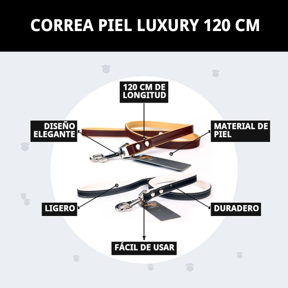 Correa de Piel Luxury 120 cm - Estilo y Durabilidad Moly