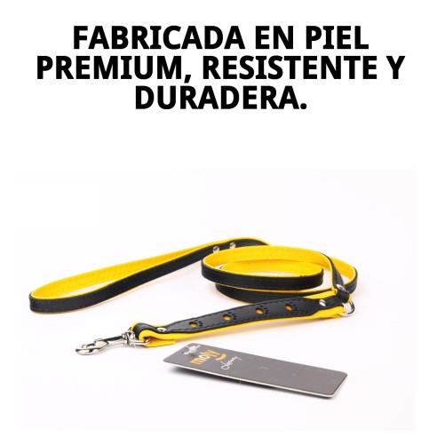 Correa de Piel Luxury Huella 130 cm - Estilo y Seguridad