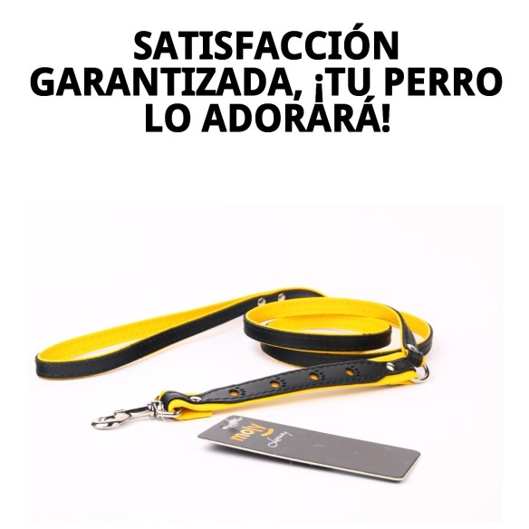 Correa de Piel Luxury Huella 130 cm - Estilo y Seguridad