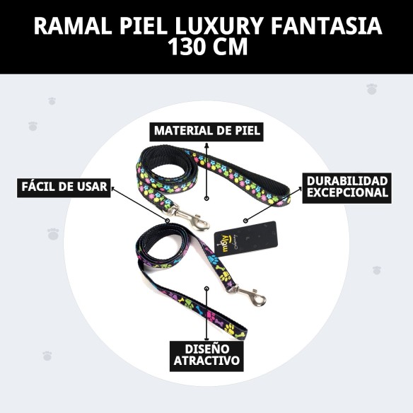 Ramal Piel Luxury Fantasía 130 cm para tu mascota