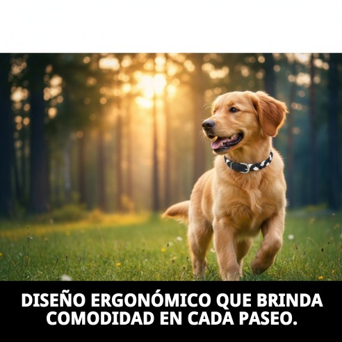 Collar Luxury Trenzado de Piel 50 cm para Mascotas