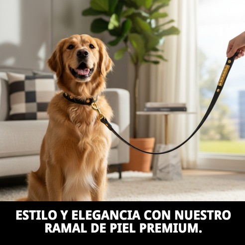 Ramal Piel Luxury 110 cm - Elegancia y Durabilidad para tu Mascota