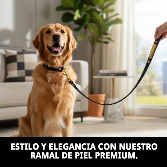 Ramal Piel Luxury 110 cm - Elegancia y Durabilidad para tu Mascota