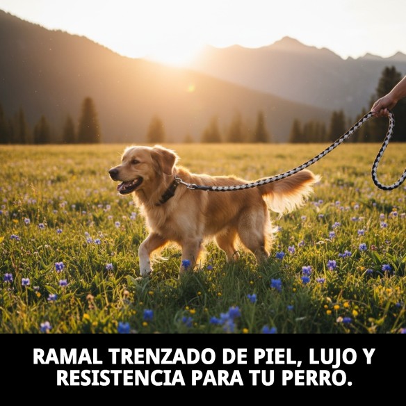 Ramal Piel Luxury Trenzado 120 cm - Estilo Elegante y Duradero