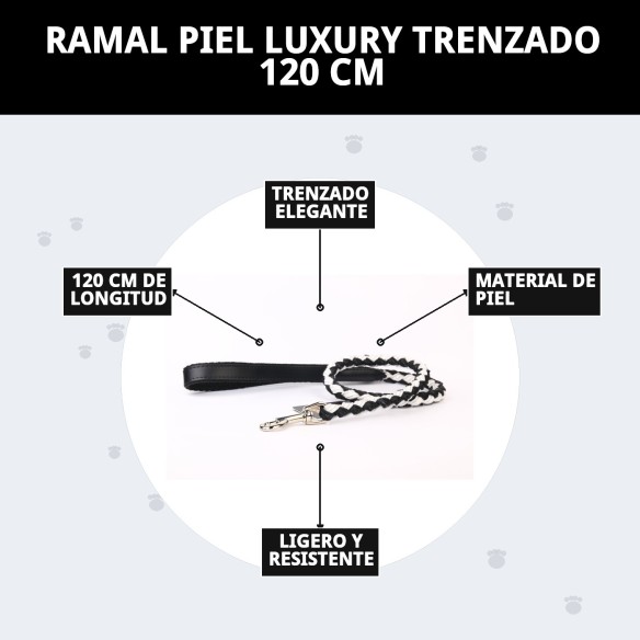 Ramal Piel Luxury Trenzado 120 cm - Estilo Elegante y Duradero