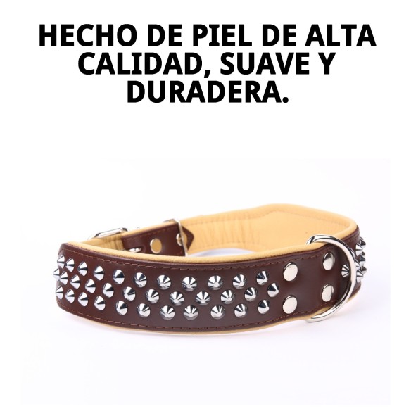 Collar Piel Luxury Clavo 75 cm - Elegancia para tu mascota
