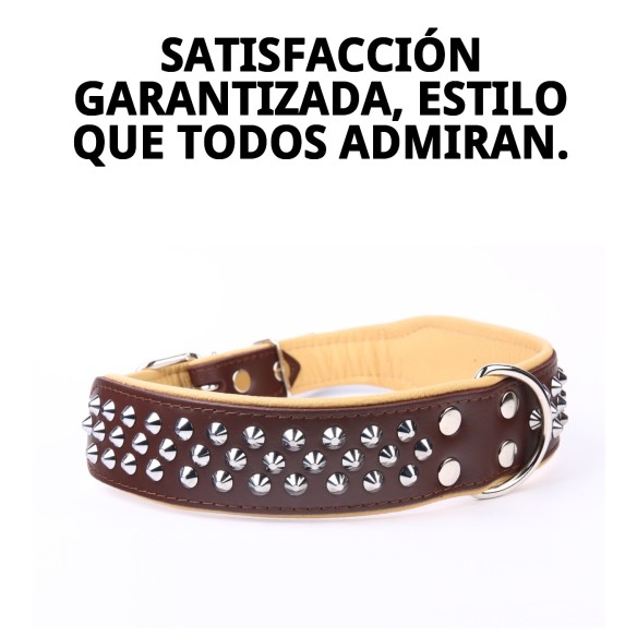 Collar Piel Luxury Clavo 75 cm - Elegancia para tu mascota