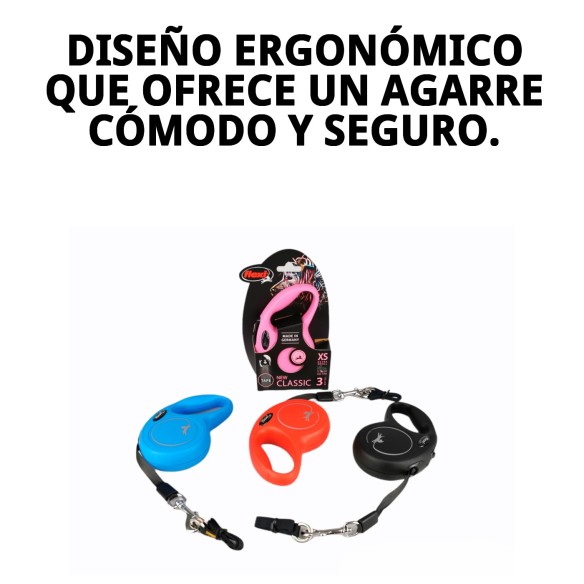 Correa Flexi New Classic XS 3M para paseos seguros y cómodos