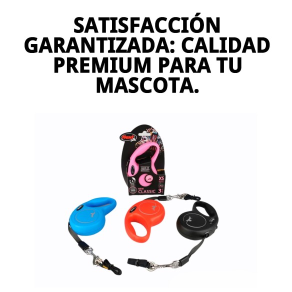 Correa Flexi New Classic XS 3M para paseos seguros y cómodos