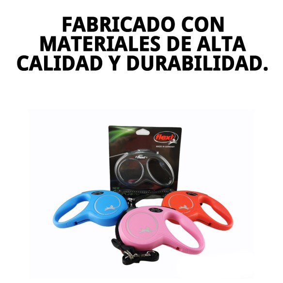 Correa FLEXI NEW CLASSIC S 5m Neón - Ideal para tu mascota