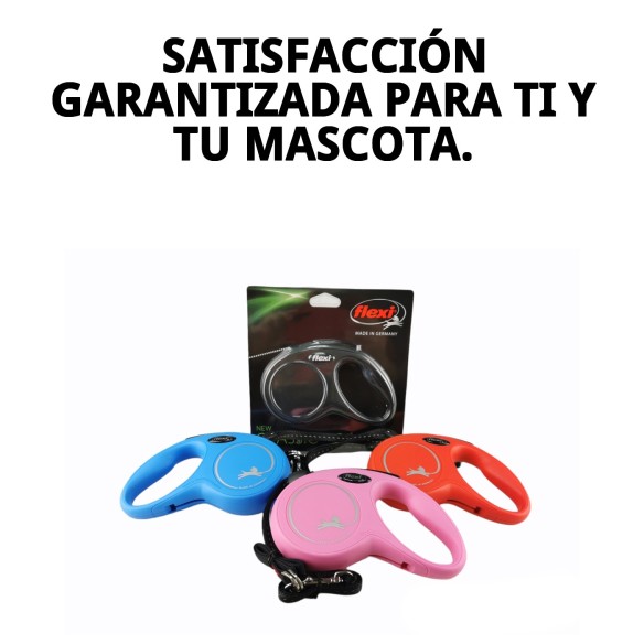 Correa FLEXI NEW CLASSIC S 5m Neón - Ideal para tu mascota