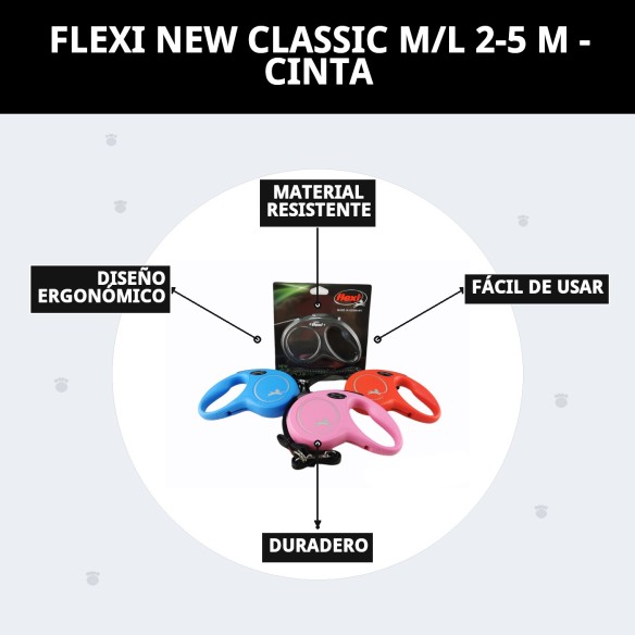 Cinta FLEXI NEW CLASSIC M/L 2-5 M - Colores Vibrantes