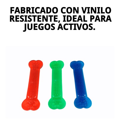 Mordedor Hueso Vinilo Grande 18 cm para tu mascota