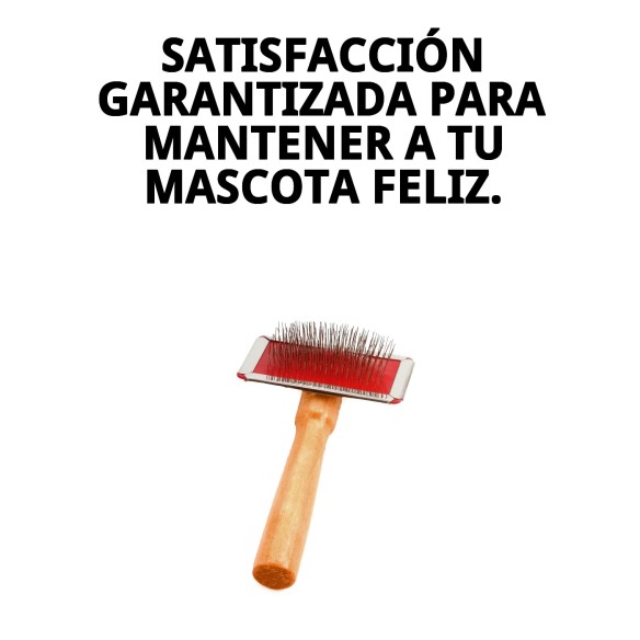 Carda de Bambú Pequeña para el Cuidado del Pelaje de Mascotas