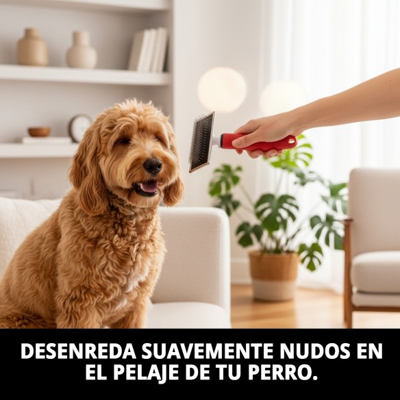 Carda Desenreda Moly Confort Mediana para Mascotas
