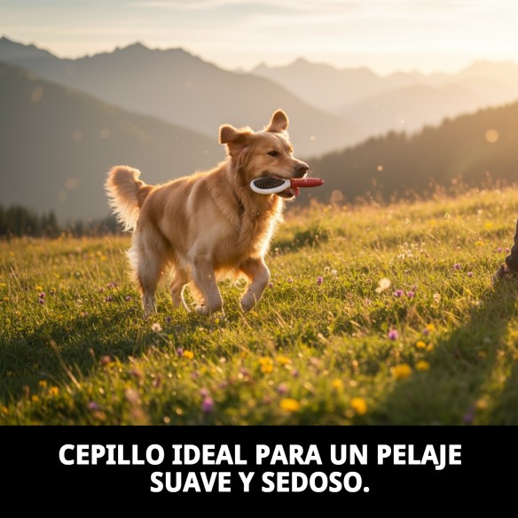 Cepillo Púas Simple Moly Confort para Mascotas - Cuidado Ideal