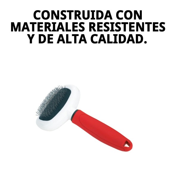 Carda Metálica Ovalada Pequeña Moly Confort para Mascotas