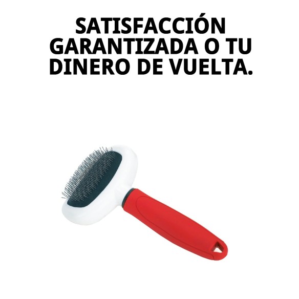 Carda Metálica Ovalada Pequeña Moly Confort para Mascotas