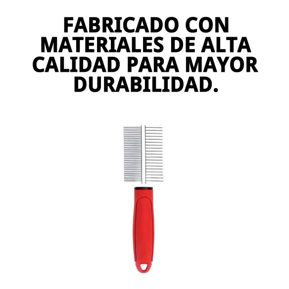 Peine Doble Moly Confort para Peluquería de Mascotas