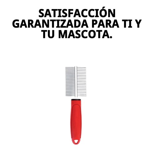 Peine Doble Moly Confort para Peluquería de Mascotas