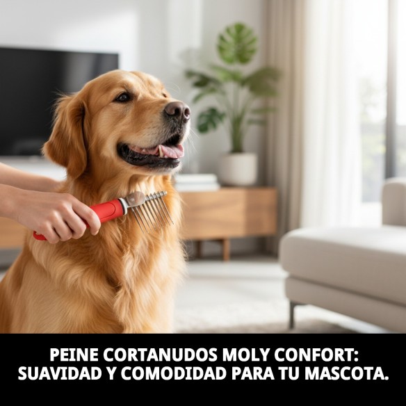 Peine Cortanudos Moly Confort para Peluquería de Mascotas