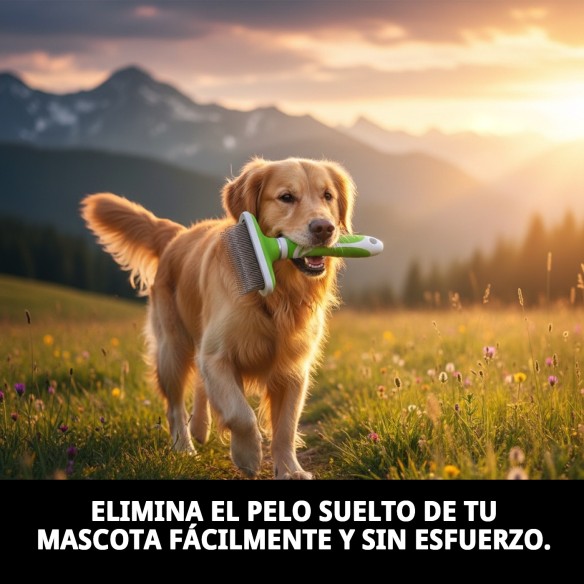 Carda Expulsa Pelo Grande Moly Confort para Mascotas