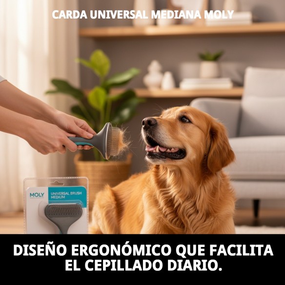 Carda Universal Mediana Moly para Peluquería de Mascotas