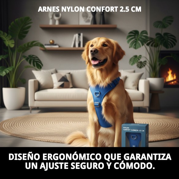 Arnés Nylon Confort 2.5 cm para Perros - Compra Online