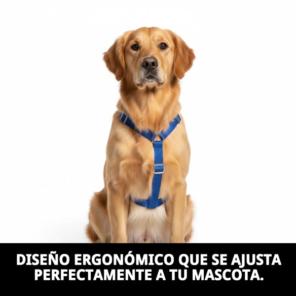 Arnés de Nylon de Seguridad y Paseo para Mascotas M