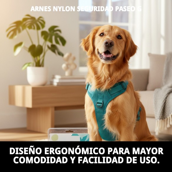 Arnés de Nylon Seguridad Paseo G para Mascotas