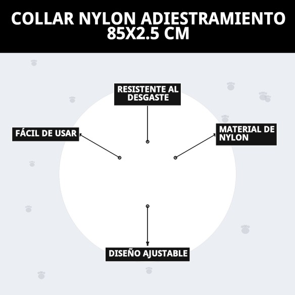 Collar de Nylon para Adiestramiento 85x2.5 cm - Calidad y Estilo