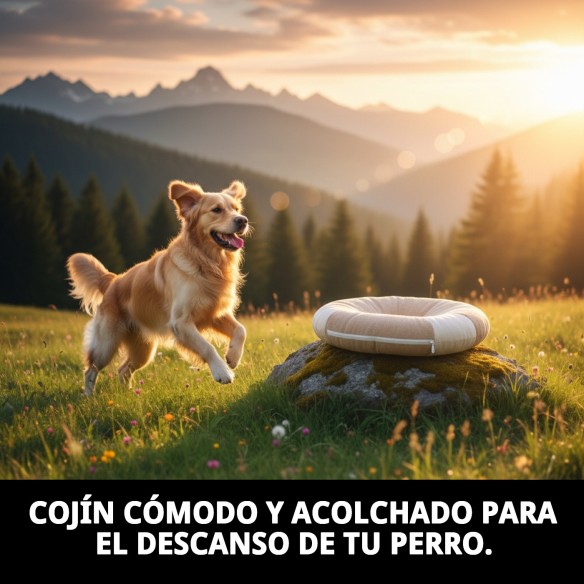 Cojín 45x32 cm para mascotas, cómodo y lavable