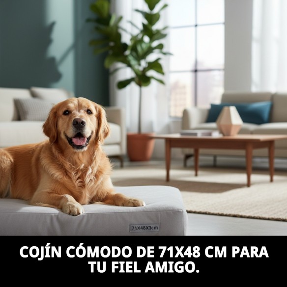 Cojín N.4 71x48x3cm para Mascotas - Confort y Estilo