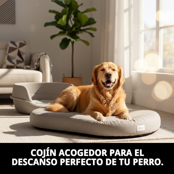 Cojín N.5 79x51 cm para perros y gatos, desenfundable y lavable