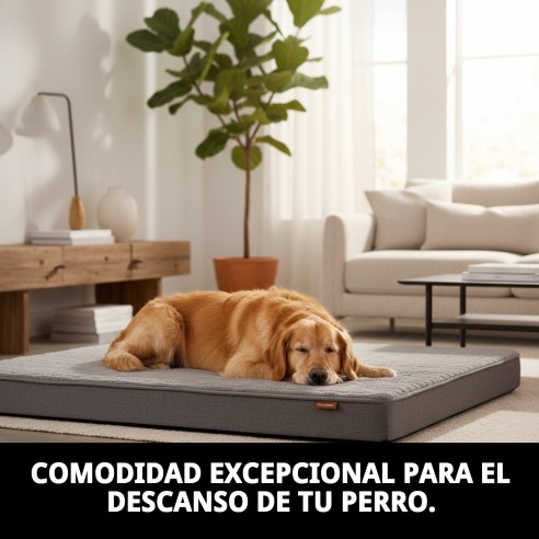 Colchoneta para Mascotas 90x65x12 cm - Confort y Estilo