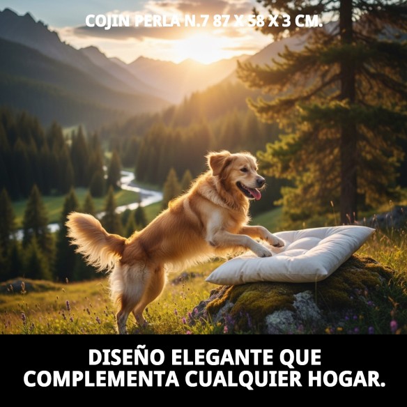 Cojín Perla N.7 para Mascotas 87x58x3 cm - Comodidad Ideal