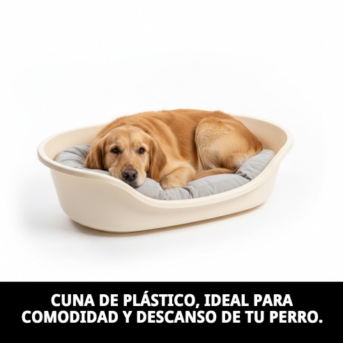 Cuna Plástico N.4 71x48x33 cm para Mascotas Comodidad Total