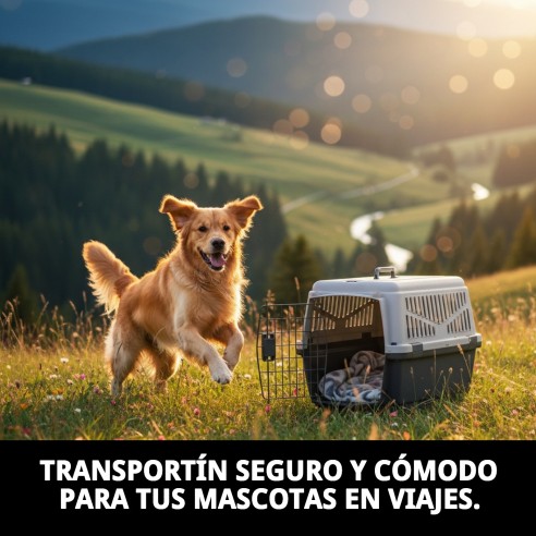 Transportín Gulliver Basic N.3 para Mascotas 61x40x38 cm