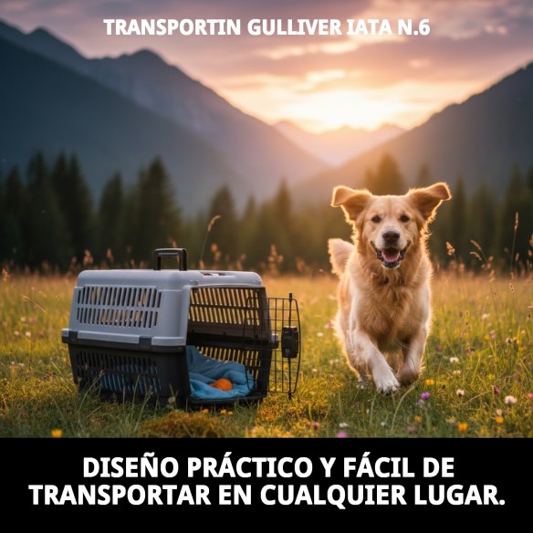 Transportín Gulliver IATA N.6: Comodidad y Seguridad para Mascotas