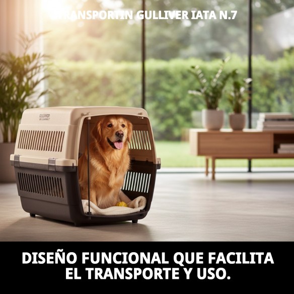 Transportín Gulliver IATA N.7 - Comodidad y Seguridad para Mascotas