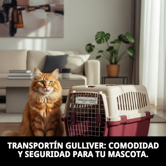 Transportín Gulliver N.2: Comodidad y Seguridad para Mascotas