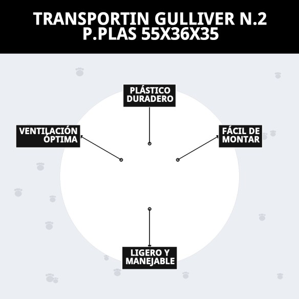 Transportín Gulliver N.2: Comodidad y Seguridad para Mascotas