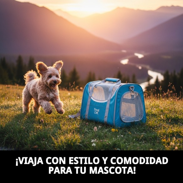 Transportín Travel Chic: Comodidad y Estilo para Mascotas