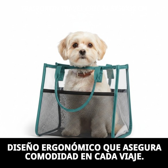 Transportín Travel Chic: Comodidad y Estilo para Mascotas