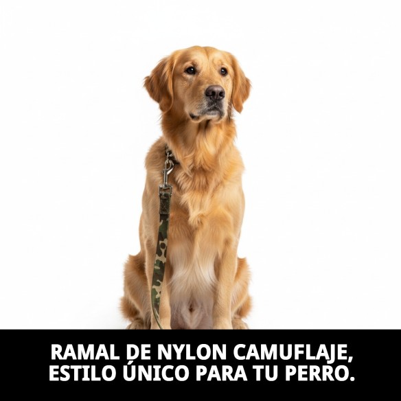 Ramal de Nylon Camuflaje 15x130 cm para tu mascota