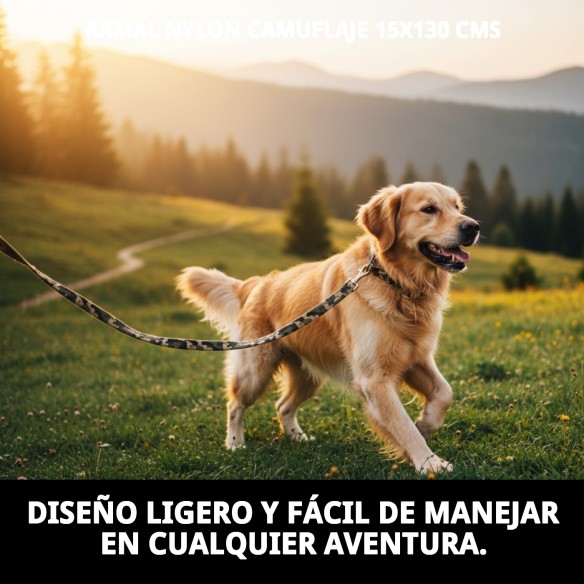Ramal de Nylon Camuflaje 15x130 cm para tu mascota